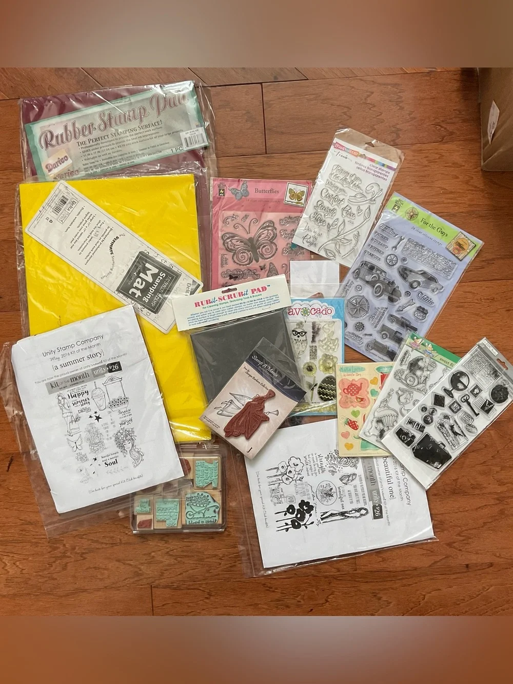 Over 4.5 Pounds Craft Supplies New And Used Scrapbooking Hobby Stamps Variety